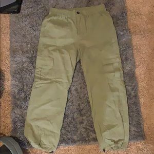 Green jogger pants